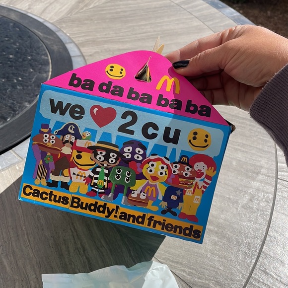 Cactus Plant Flea Market McDonalds Adult Happy Meal Box & Mystery Toy! Surprise! - Picture 8 of 13
